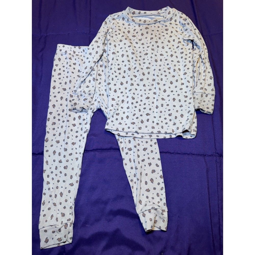 Carters Just One You 18M Leopard Print Pajama Set Viscose Tan Brown 6T210410